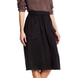Thacker New York Valerie Pocket Front Midi Skirt S
